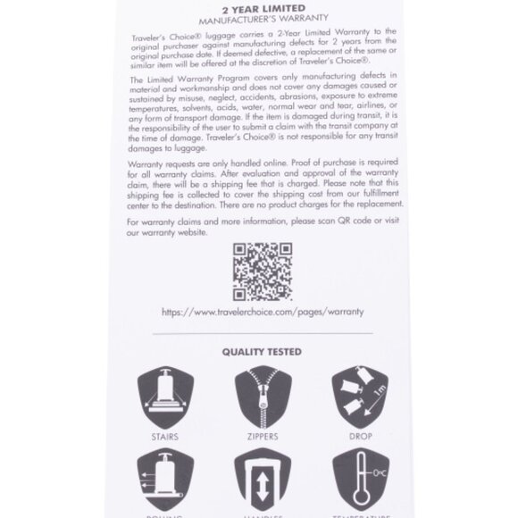 TRAVELERS CHOICE 22in Jericho Hardside Carry-on Spinner - Picture 4 of 4